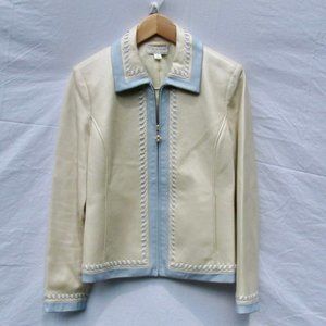 St. John Sport by Marie Gray Leather Jacket